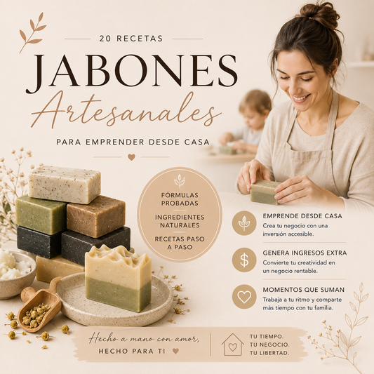 PequeVida® - Emprender desde Casa | Manual Completo de Jabones Artesanales
